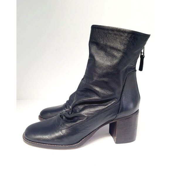 Chelsea‎ & Violet Freedom Black Block Heel Booties - Size 8 - Picture 4 of 7